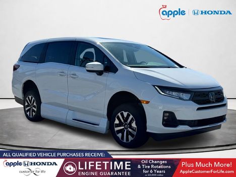 New Wheelchair Van For Sale: 2026 Honda Odyssey  Wheelchair Accessible Van For Sale with a Side Entry Ramp In-Floor on it. VIN: 5FNRL6H63TB051282