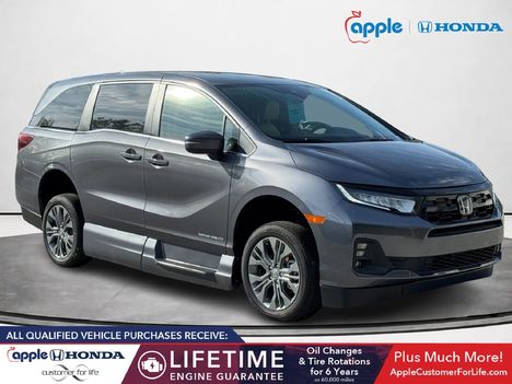New Wheelchair Van For Sale: 2026 Honda Odyssey  Wheelchair Accessible Van For Sale with a Side Entry Ramp In-Floor on it. VIN: 5FNRL6H83TB034189