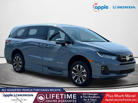 New Wheelchair Van For Sale: 2026 Honda Odyssey  Wheelchair Accessible Van For Sale with a BraunAbility Side Entry Ramp In-Floor on it. VIN: 5FNRL6H94TB036395