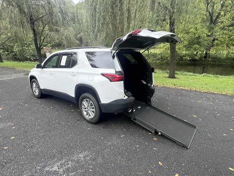Used Wheelchair Van For Sale: 2023 Chevrolet Traverse Lt Cloth W 1lt Wheelchair Accessible Van For Sale with a AT Conversions on it. VIN: AMG-2443