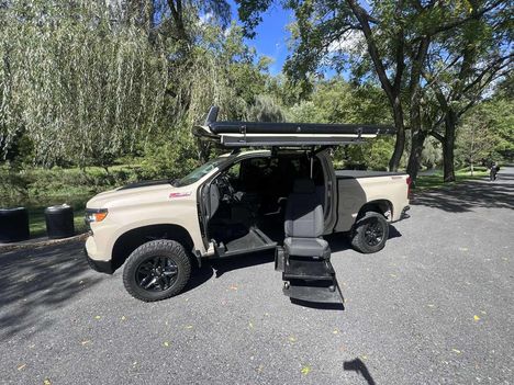 Used Wheelchair Van For Sale: 2023 Chevrolet Silverado Custom Trail Boss Wheelchair Accessible Van For Sale with a AT Conversions on it. VIN: ATCD-2370