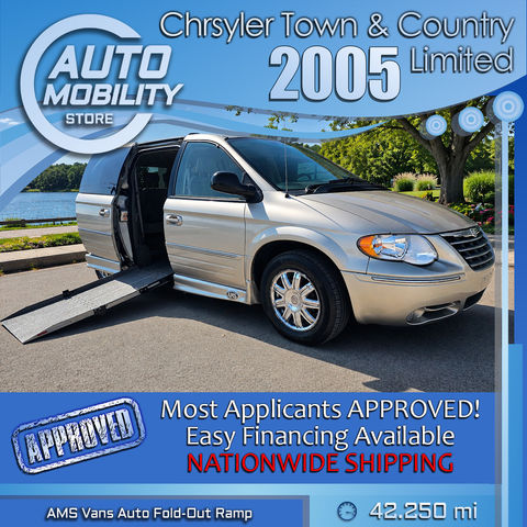 Used Wheelchair Van For Sale: 2005 Chrysler Town & Country Limited Wheelchair Accessible Van For Sale with a AMS - Chrysler Legend Side Entry on it. VIN: 2C8GP64L25R208412