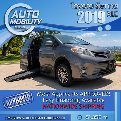 Used Wheelchair Van For Sale: 2019 Toyota Sienna XLE Wheelchair Accessible Van For Sale with a VMI - Toyota NorthstarAccess360 on it. VIN: 5TDYZ3DC4KS971257