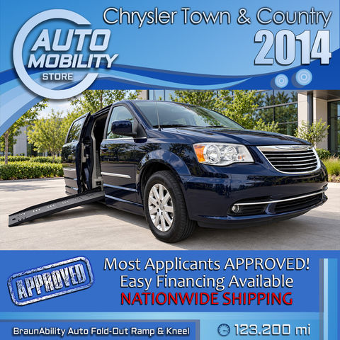 Used Wheelchair Van For Sale: 2014 Chrysler Town & Country  Wheelchair Accessible Van For Sale with a BraunAbility - Chrysler Entervan II on it. VIN: 2C4RC1BG5ER142792