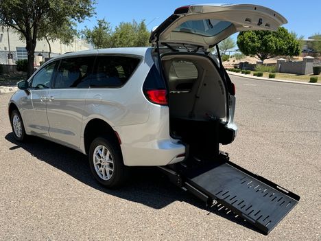 Used Wheelchair Van For Sale: 2023 Chrysler Voyager LX Wheelchair Accessible Van For Sale with a FR Conversions Manual Rear Entry on it. VIN: 2C4RC1CG2PR520018