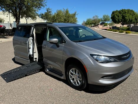 Used Wheelchair Van For Sale: 2021 Chrysler Voyager LXI Wheelchair Accessible Van For Sale with a BraunAbility Braun XT on it. VIN: 2C4RC1DG0MR537619