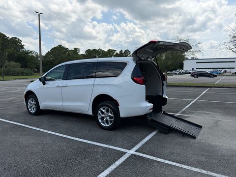 Used Wheelchair Van For Sale: 2024 Chrysler Voyager LX Wheelchair Accessible Van For Sale with a BraunAbility - Chrysler Manual Rear-Entry on it. VIN: 2C4RC1CG6RR126069