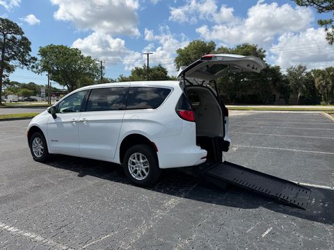 Used Wheelchair Van For Sale: 2022 Chrysler Voyager LX Wheelchair Accessible Van For Sale with a BraunAbility - Chrysler Manual Rear-Entry on it. VIN: 2C4RC1CG5NR172048