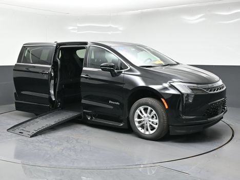 New Wheelchair Van For Sale: 2027 Chrysler Pacifica Select Wheelchair Accessible Van For Sale with a BraunAbility Power folding Ramp on it. VIN: 2C4RC1BGXVR591711