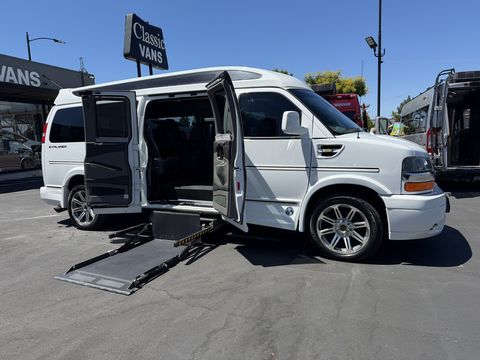 Used Wheelchair Van For Sale: 2018 Chevrolet Express 2500 Wheelchair Accessible Van For Sale with a BraunAbility - UVL - Under Vehicle Lift on it. VIN: 1GCWGBFG9J1291406