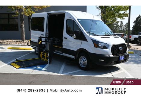 Used Wheelchair Van For Sale: 2024 Ford T-150 AWD XL Medium Roof 148 WB Mobility Handi Wheelchair Accessible Van For Sale with a BraunAbility Power Side Entry Lift on it. VIN: 1FTYE2CG1RKA51405