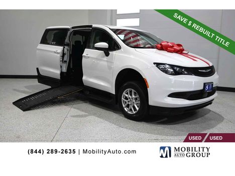 Used Wheelchair Van For Sale: 2023 Chrysler Voyager LX Mobility Handicap Van Wheelchair Accessible Van For Sale with a Braunability Rampvan XT Manual Fold Out Side Entry on it. VIN: 2C4RC1CG7PR564774