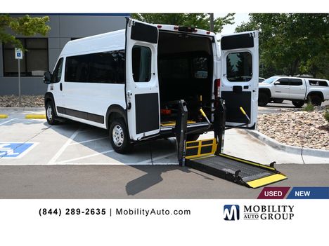 Used Wheelchair Van For Sale: 2022 Ram Promaster 159 WB Mobility Handicap Van Wheelchair Accessible Van For Sale with a Braun Lift Power Rear Entry on it. VIN: 3C6LRVPG1NE134802