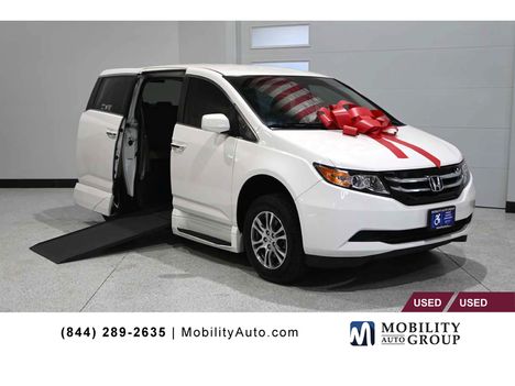 Used Wheelchair Van For Sale: 2012 Honda Odyssey EX Mobility Handicap Van Wheelchair Accessible Van For Sale with a VMI NorthStar Power In-Floor Side Entry on it. VIN: 5FNRL5H40CB055363