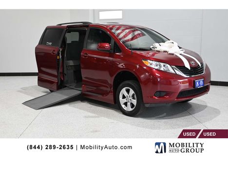 Used Wheelchair Van For Sale: 2013 Toyota Sienna LE Mobility Handicap Van Wheelchair Accessible Van For Sale with a VMI NorthStar Power In-Floor Side Entry on it. VIN: 5TDKK3DC1DS365184