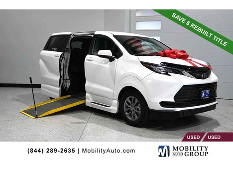 Used Wheelchair Van For Sale: 2022 Toyota Sienna LE AWD Mobility Handicap Van Wheelchair Accessible Van For Sale with a VMI NorthStar E Manual In-Floor Side Entry on it. VIN: 5TDKSKFC7NS056666