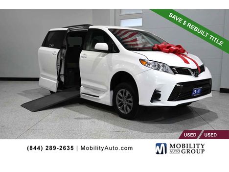 Used Wheelchair Van For Sale: 2019 Toyota Sienna LE Mobility Handicap Van Wheelchair Accessible Van For Sale with a VMI NorthStar Power In-Floor Side Entry on it. VIN: 5TDKZ3DC0KS984058