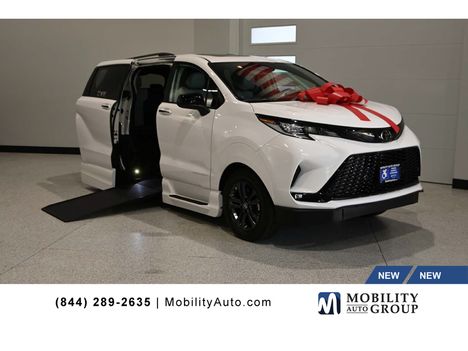 New Wheelchair Van For Sale: 2026 Toyota Sienna XSE AWD Mobility Handicap Van Wheelchair Accessible Van For Sale with a VMI NorthStar Power In-Floor Side Entry on it. VIN: 5TDXSKFC5TS271966