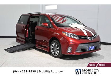 Used Wheelchair Van For Sale: 2020 Toyota Sienna Limited Premium Mobility Handicap Van Wheelchair Accessible Van For Sale with a BraunAbility XT Fold Out Power Side Entry on it. VIN: 5TDYZ3DC3LS072987