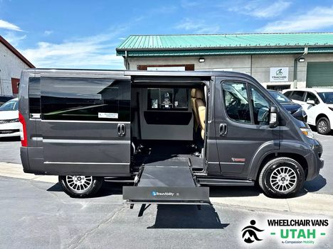 New Wheelchair Van For Sale: 2025 Ram Promaster 1500 SLT Low Roof Wheelchair Accessible Van For Sale with a TEMPEST Pro-Master Tempest X on it. VIN: 3C6LRVAG1SE526117