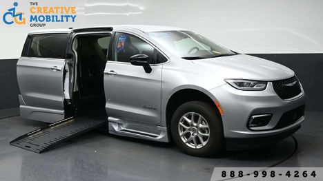 Used Wheelchair Van For Sale: 2024 Chrysler Pacifica Touring L Wheelchair Accessible Van For Sale with a BraunAbility Chrysler Foldout XT on it. VIN: 2C4RC1BG0RR129308