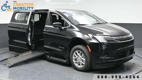 New Wheelchair Van For Sale: 2027 Chrysler Pacifica Select Wheelchair Accessible Van For Sale with a BraunAbility Chrysler Foldout XT on it. VIN: 2C4RC1BG7VR555250