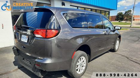 Used Wheelchair Van For Sale: 2022 Chrysler Voyager LX Wheelchair Accessible Van For Sale with a BraunAbility Chrysler Manual Rear-Entry on it. VIN: 2C4RC1CG2NR110297