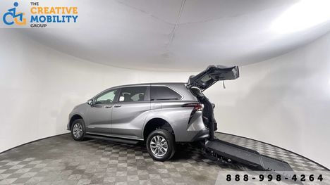 New Wheelchair Van For Sale: 2026 Toyota Sienna LE Wheelchair Accessible Van For Sale with a VMI Toyota Sienna Hybrid - Rear Entry - FWD on it. VIN: 5TDKRKEC1TS350929