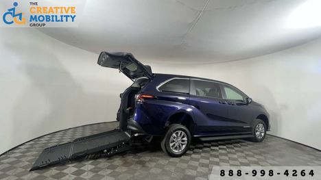 New Wheelchair Van For Sale: 2026 Toyota Sienna LE Wheelchair Accessible Van For Sale with a VMI Toyota Sienna Hybrid - Rear Entry - FWD on it. VIN: 5TDKRKEC5TS43D610