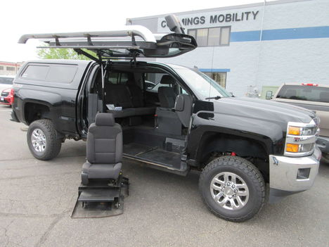 Used Wheelchair Van For Sale: 2017 Chevrolet Silverado 2500HD LT Wheelchair Accessible Van For Sale with a ATC Wheelchair Truck Conversions 2500 Chevy & GMC Trucks on it. VIN: 1GC1KVEG8HF168334