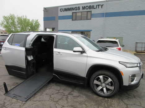 Used Wheelchair Van For Sale: 2022 Chevrolet Traverse LT Leather Wheelchair Accessible Van For Sale with a BraunAbility Chevrolet Traverse - Wheelchair SUV on it. VIN: 1GNERHKW2NJ107376
