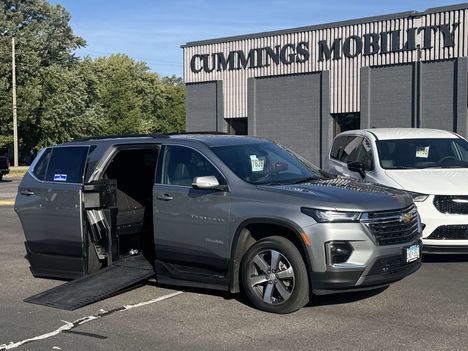 Used Wheelchair Van For Sale: 2023 Chevrolet Traverse LT Leather Wheelchair Accessible Van For Sale with a BraunAbility Chevrolet Traverse - Wheelchair SUV on it. VIN: 1GNERHKW2PJ317334