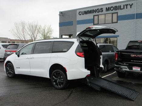 New Wheelchair Van For Sale: 2026 Chrysler Pacifica Select Sport Wheelchair Accessible Van For Sale with a BraunAbility Chrysler Manual Rear-Entry on it. VIN: 2C4RC1BG1TR183823