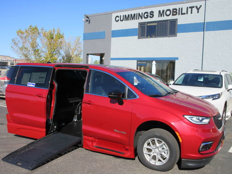 New Wheelchair Van For Sale: 2026 Chrysler Pacifica Select Wheelchair Accessible Van For Sale with a BraunAbility Chrysler Foldout XT on it. VIN: 2C4RC1BG8TR279416
