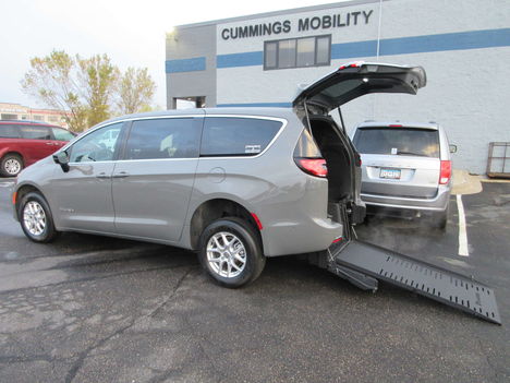 New Wheelchair Van For Sale: 2025 Chrysler Pacifica Select Wheelchair Accessible Van For Sale with a BraunAbility Chrysler Manual Rear-Entry on it. VIN: 2C4RC1BG9SR549266