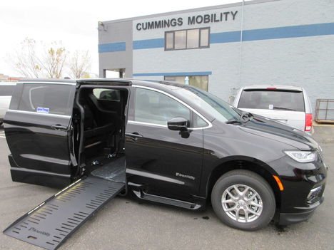 New Wheelchair Van For Sale: 2025 Chrysler Pacifica Select Wheelchair Accessible Van For Sale with a BraunAbility Chrysler Foldout XT on it. VIN: 2C4RC1BG9SR613774
