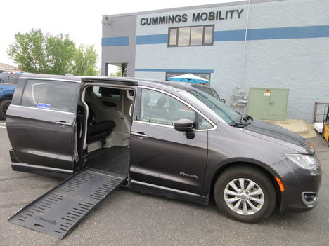 Used Wheelchair Van For Sale: 2019 Chrysler Pacifica Touring Plus Wheelchair Accessible Van For Sale with a BraunAbility Chrysler Foldout on it. VIN: 2C4RC1FG5KR703028