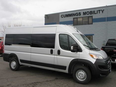 New Wheelchair Van For Sale: 2026 Ram 2500 Tradesman Wheelchair Accessible Van For Sale with a Commercial Vans CMC ProMaster Transporter on it. VIN: 3C6LRVPG3TE177731