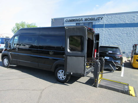Used Wheelchair Van For Sale: 2024 Ram Promaster 2500 SLT+ High Roof Wheelchair Accessible Van For Sale with a Commercial Vans CMC ProMaster Transporter on it. VIN: 3C6LRVPG8RE103102