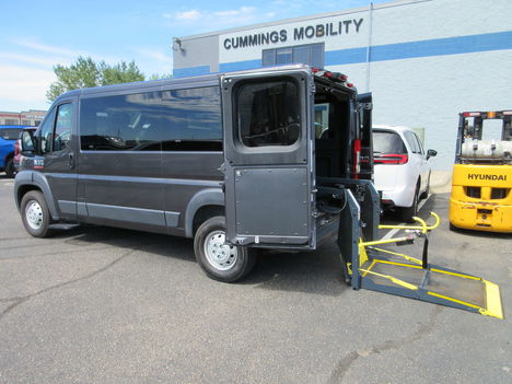 Used Wheelchair Van For Sale: 2018 Ram 1500 Tradesman Cargo Wheelchair Accessible Van For Sale with a Non Branded Wheelchair Lift & Tiedowns on it. VIN: 3C6TRVAG9JE115188