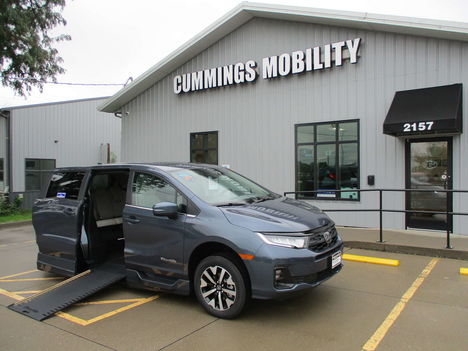 New Wheelchair Van For Sale: 2026 Honda Odyssey EX-L Wheelchair Accessible Van For Sale with a BraunAbility Honda Power Infloor on it. VIN: 5FNRL6H6XTB060111