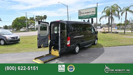 Used Wheelchair Van For Sale: 2015 Ford Transit Wagon 350 XLT Medium Roof Wheelchair Accessible Van For Sale with a Non Branded Wheelchair Lift & Tiedowns on it. VIN: 1FBZX2CM1FKA94534