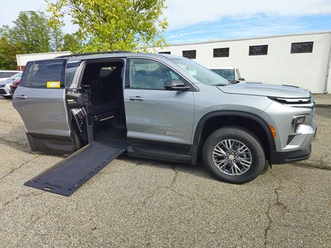 New Wheelchair Van For Sale: 2026 Chevrolet Traverse 1LT Wheelchair Accessible Van For Sale with a BraunAbility - Chevrolet Traverse - Wheelchair SUV on it. VIN: 1GBERGKS0TJ375182
