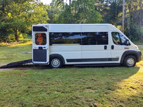 Used Wheelchair Van For Sale: 2016 Dodge Ram  Wheelchair Accessible Van For Sale with a AutoAbility Wheelchair Van Conversions - Wheelchair Accessible Ram Promaster with ramp on it. VIN: 3c6trvpg1ge106503