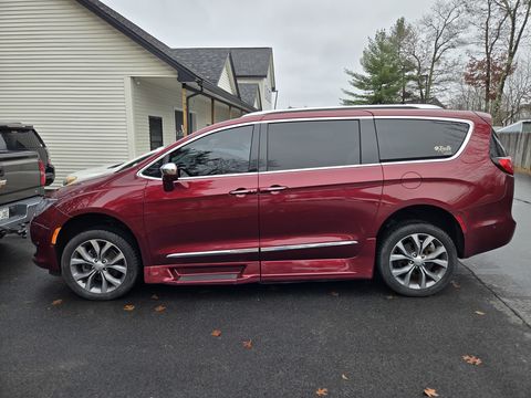 Used Wheelchair Van For Sale: 2018 Chrysler Pacifica Limited Wheelchair Accessible Van For Sale with a Rollx Vans - Rollx Fold Out Chrysler on it. VIN: 2C4RC1GGXJR305651