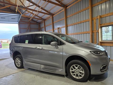 Used Wheelchair Van For Sale: 2021 Chrysler Pacifica Limited Wheelchair Accessible Van For Sale with a BraunAbility - Chrysler Foldout on it. VIN: 2C4RC1BG4MR561554