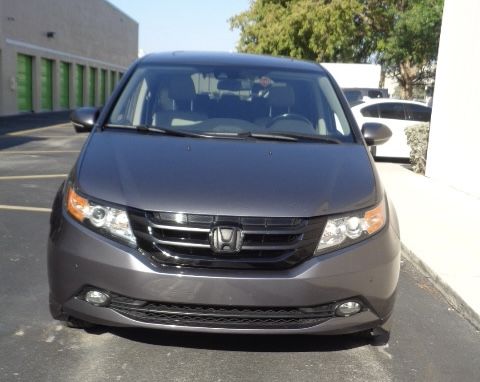 Used Wheelchair Van For Sale: 2015 Honda Odyssey Touring Elite Wheelchair Accessible Van For Sale with a BraunAbility - Honda Entervan II on it. VIN: 5fnrl5h99fb005187
