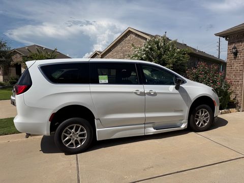 Used Wheelchair Van For Sale: 2024 Chrysler Voyager LX Wheelchair Accessible Van For Sale with a BraunAbility - Commercial Side-Entry Chrysler Voyager on it. VIN: 2C4RC1CG4RR112896