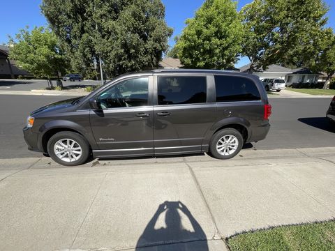 Used Wheelchair Van For Sale: 2018 Dodge Caravan SXT Wheelchair Accessible Van For Sale with a BraunAbility - Dodge CompanionVan Plus on it. VIN: 2C4RDGCG2JR248741