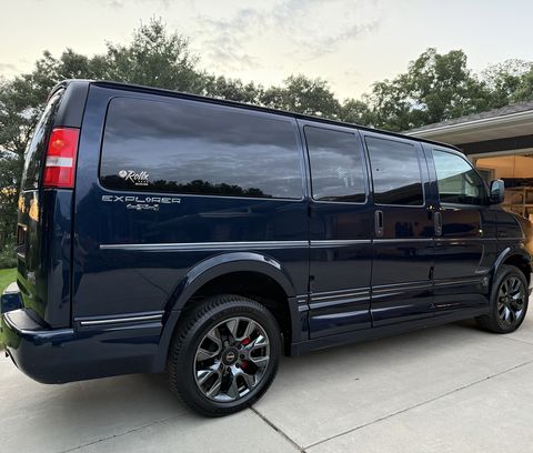 Used Wheelchair Van For Sale: 2023 GMC Savana 1500 Wheelchair Accessible Van For Sale with a Rollx Vans - Rollx Full Size General Motors on it. VIN: 1GTW7AFP9P1175772